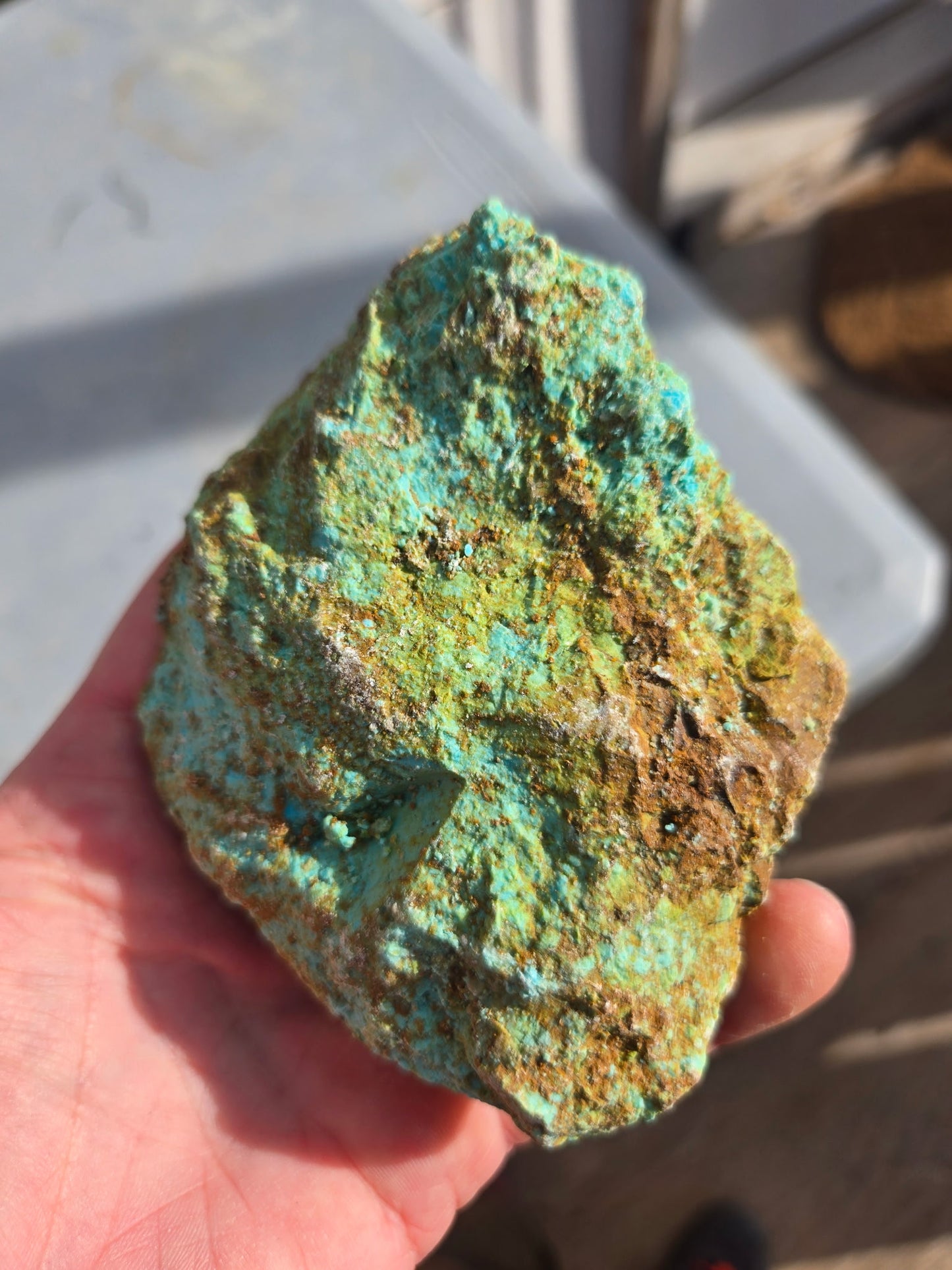 Patagonia Turquoise rough for cabbing - 258 grams