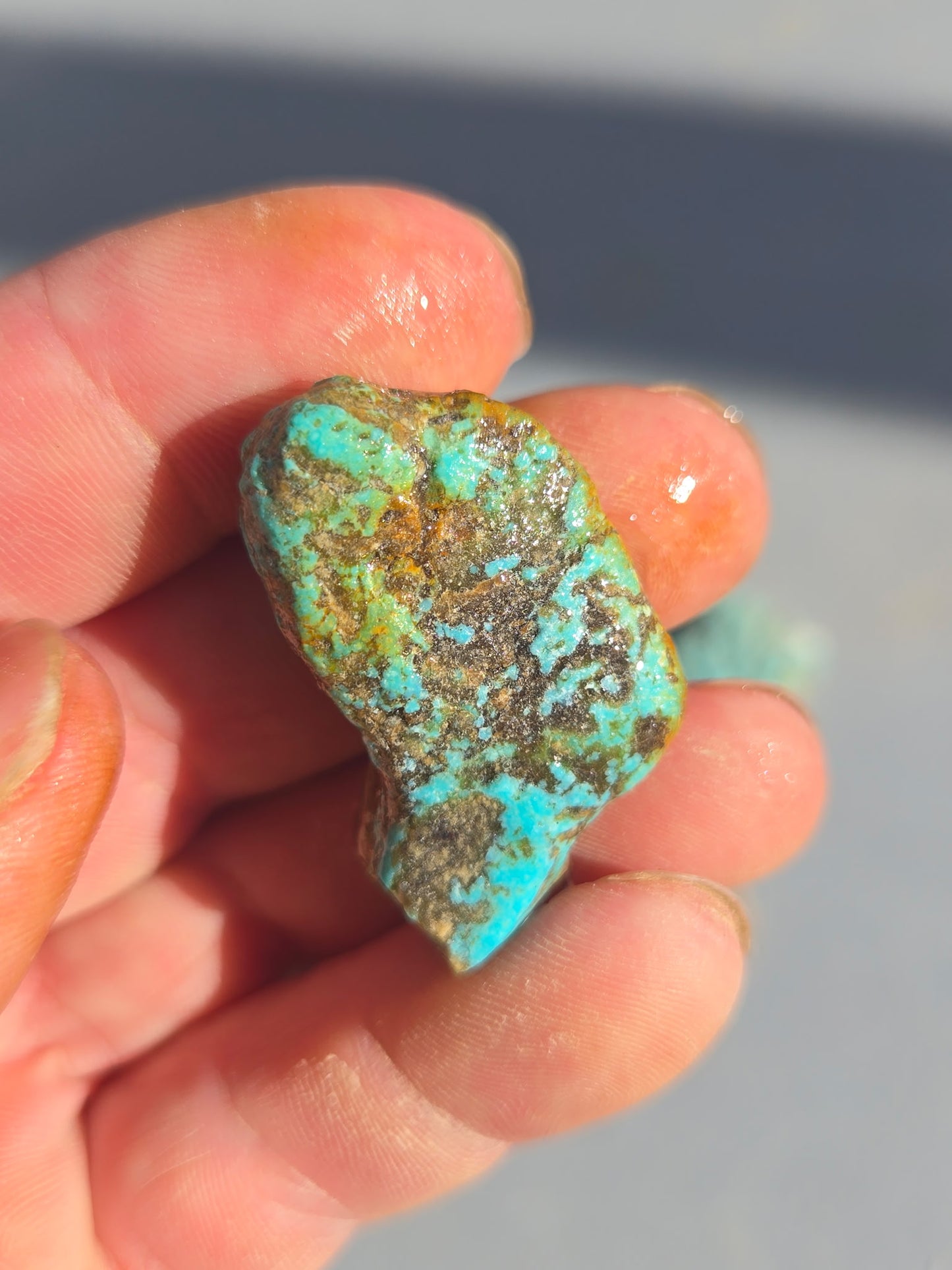 Mixed Kingman Mine rough for cabbing - 224 gram random lots