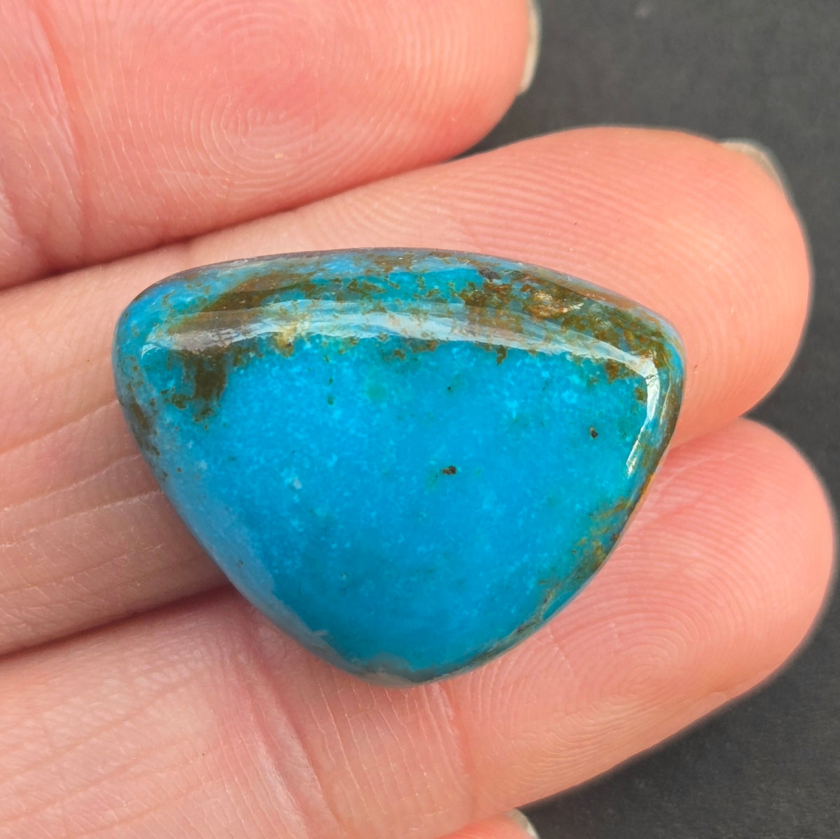 AAA Kingman Hardy Pit Turquoise Cabochon