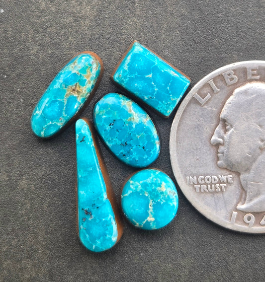 AAA Kingman Turquoise Mountain Cabochon Mini set