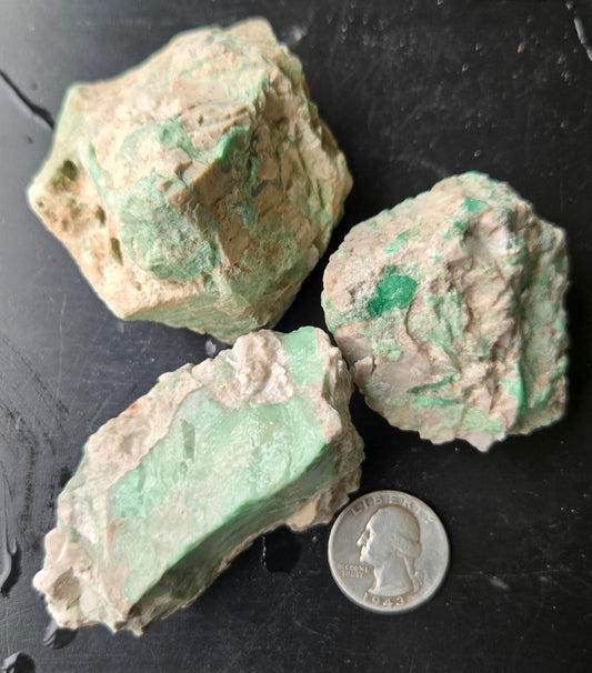 Lucin Variscite Rough for cabbing - Natural Utah Variscite- Lot 2