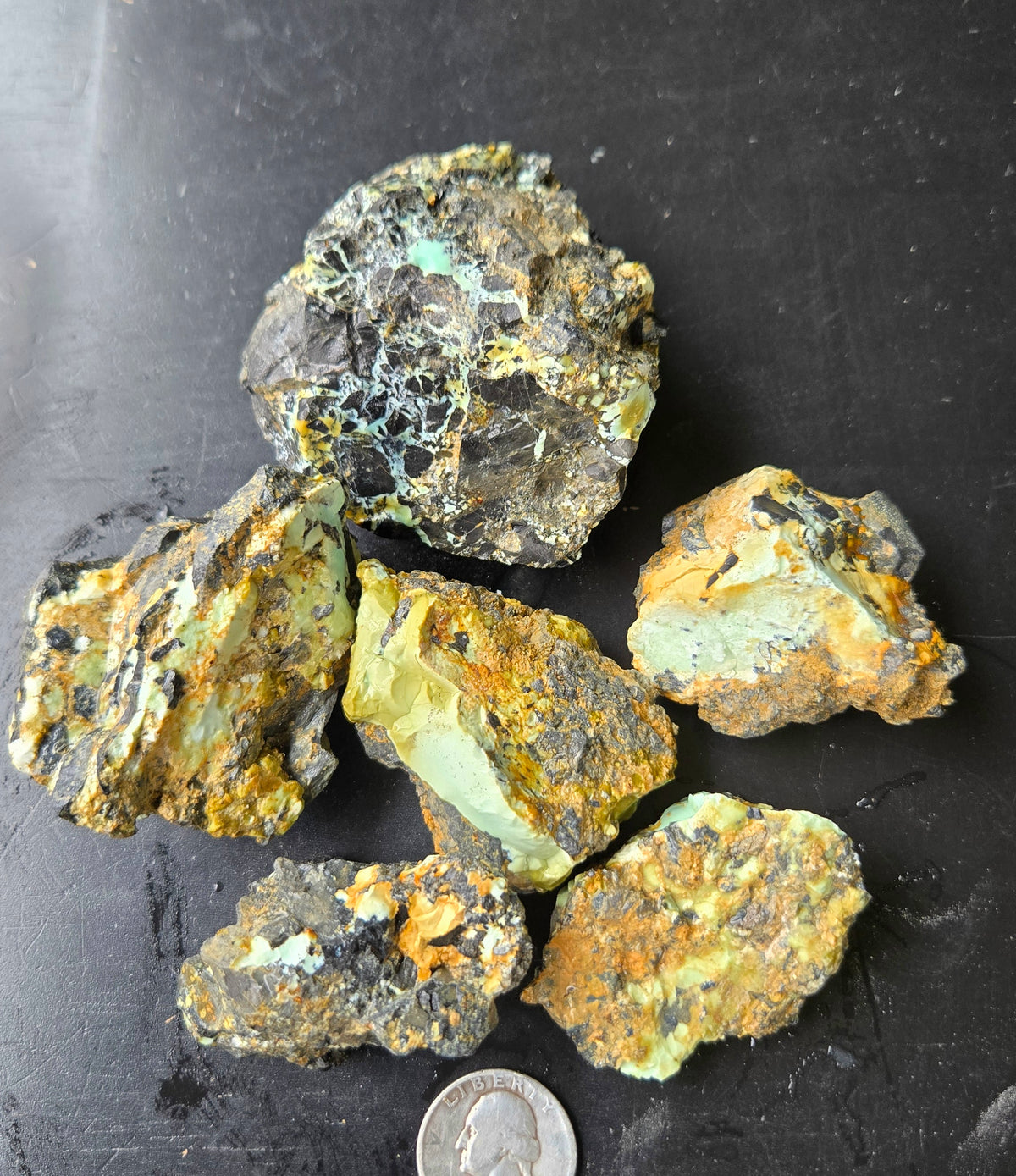 Gecko Variscite rough for cabbing -Natural Nevada Variscite- 448 grams lot 3