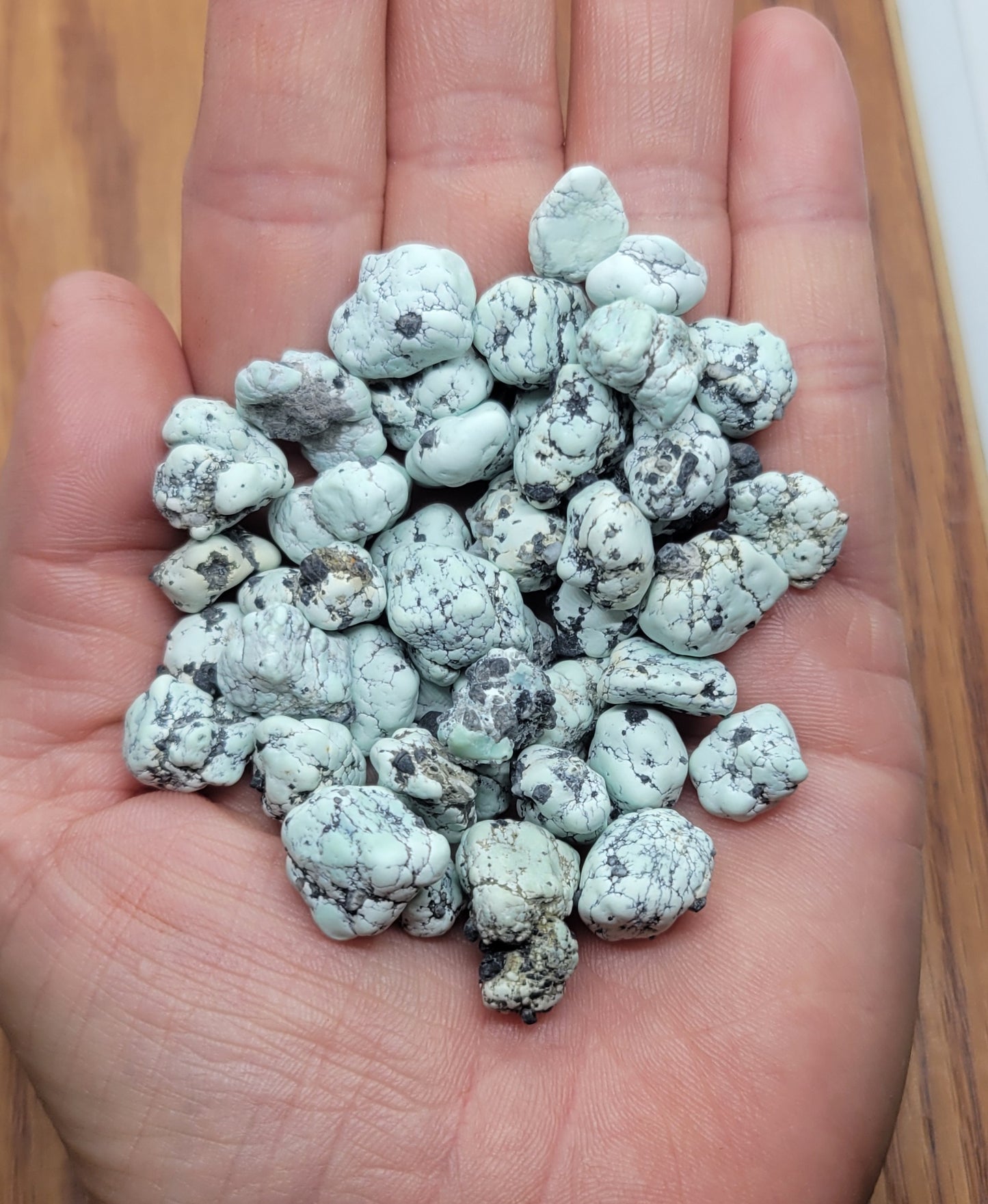 Emerald Basin Variscite/Turquoise rough for cabbing/bead making - 50 gram lot