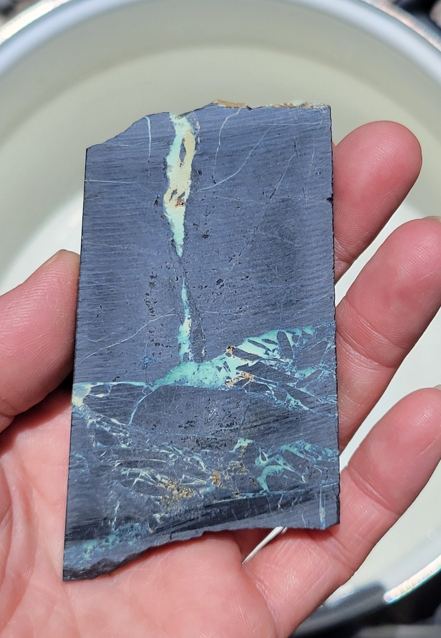 San Pedro Variscite/Turquoise slabs for cabbing/display - Nevada Variscite