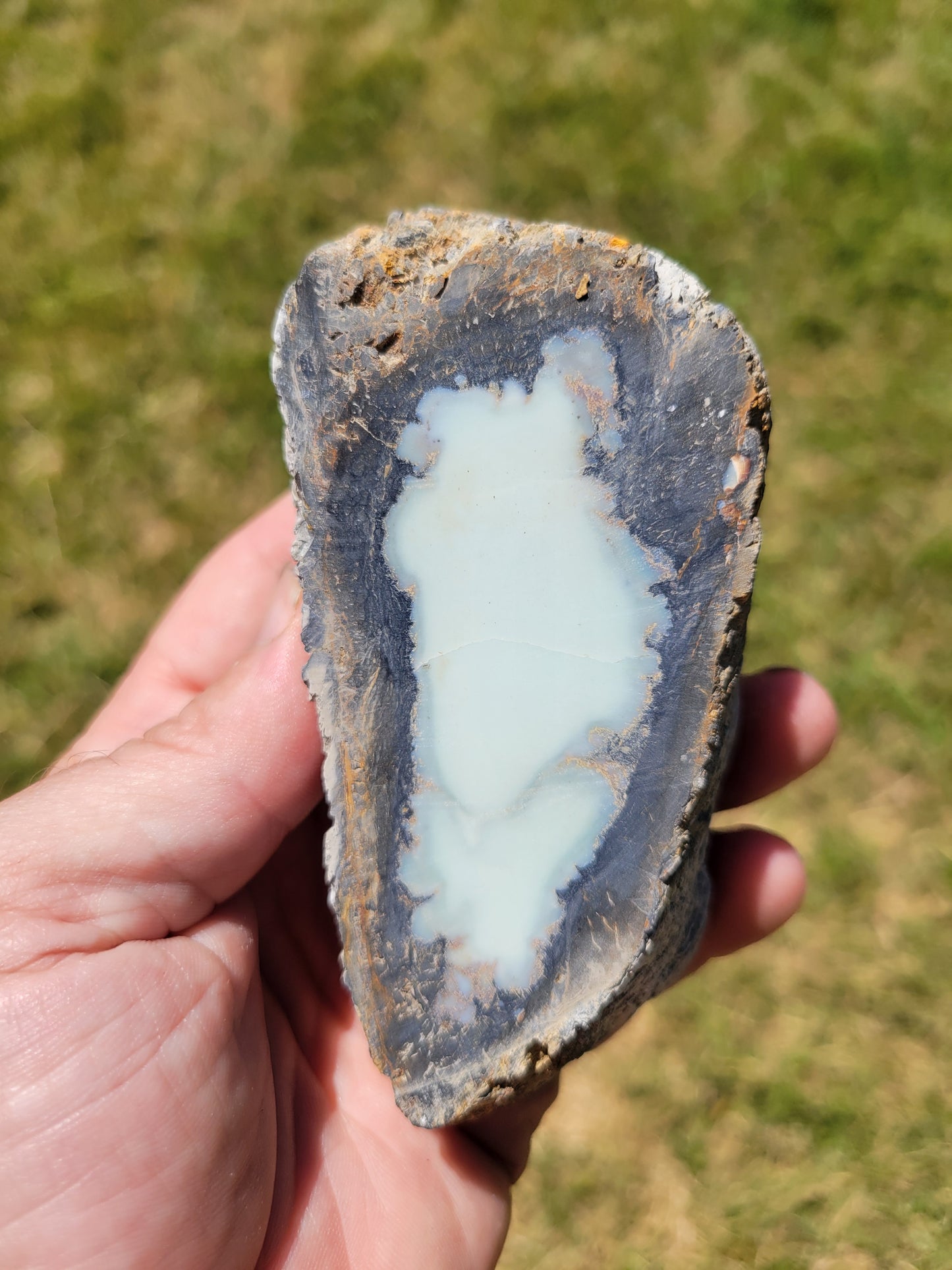 Aloe Variscite Rough for Cabbing