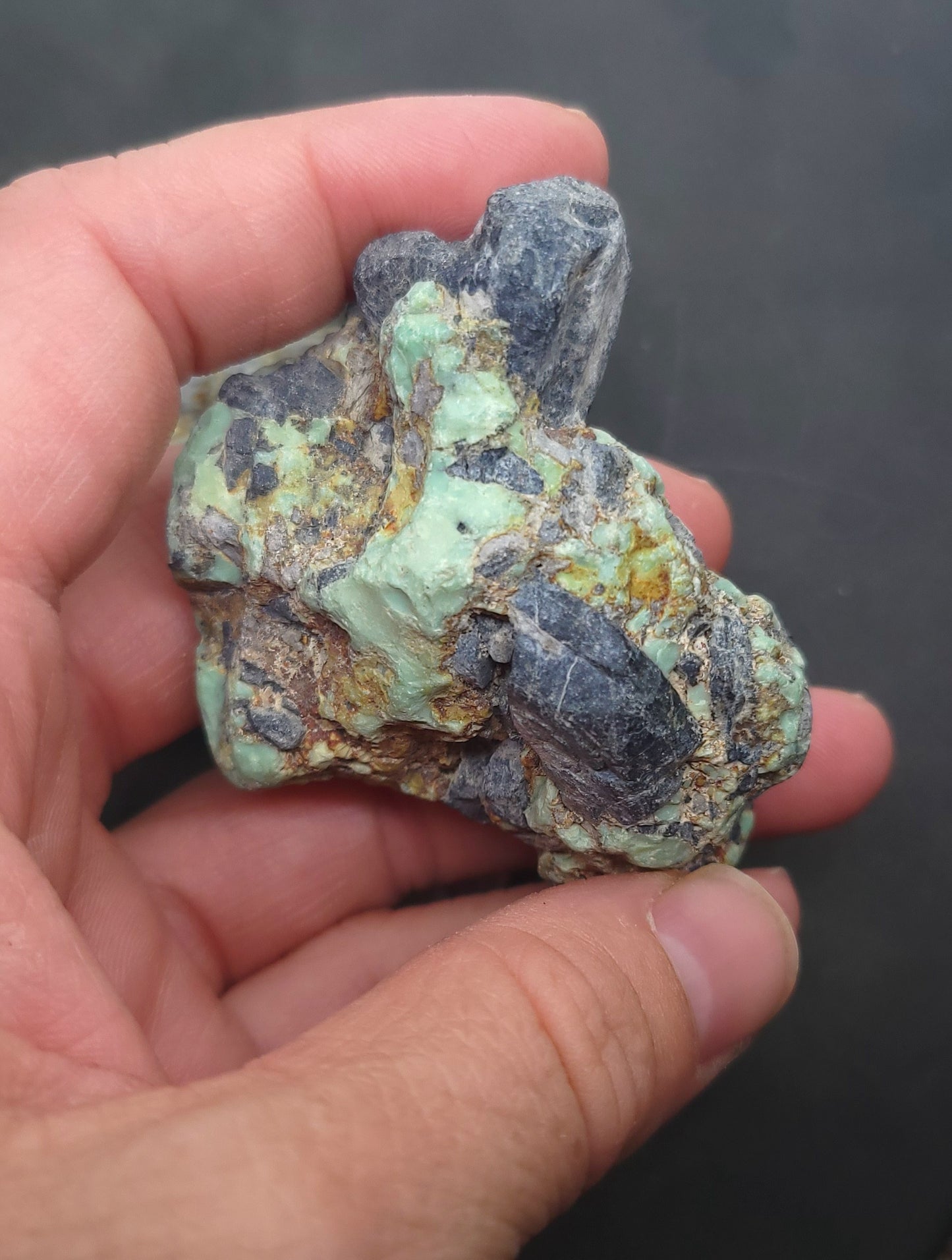 Frog Blossom Variscite Rough for Cabbing