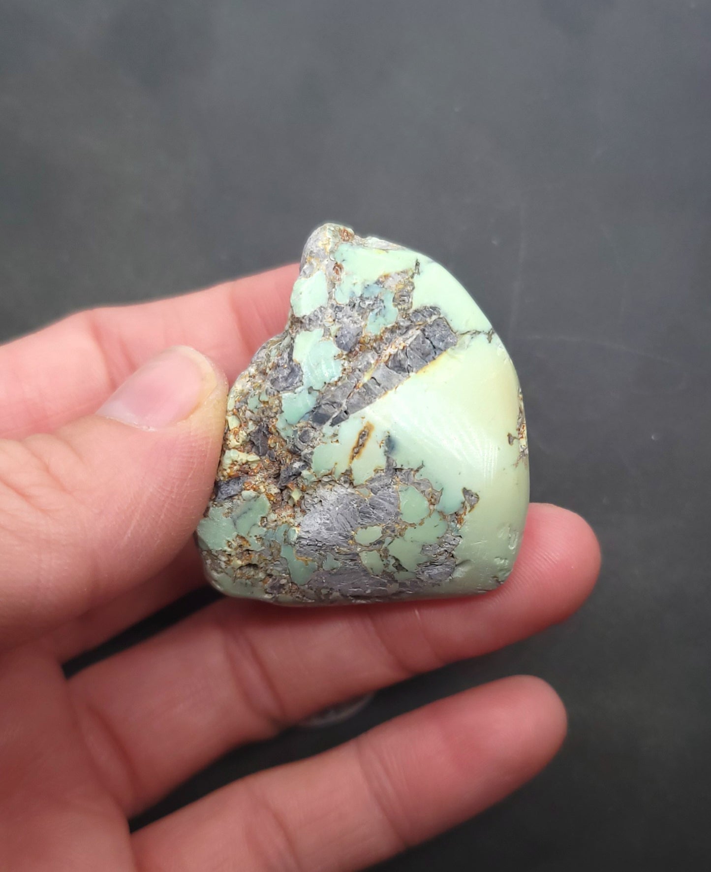 Frog Blossom Variscite Rough for Cabbing