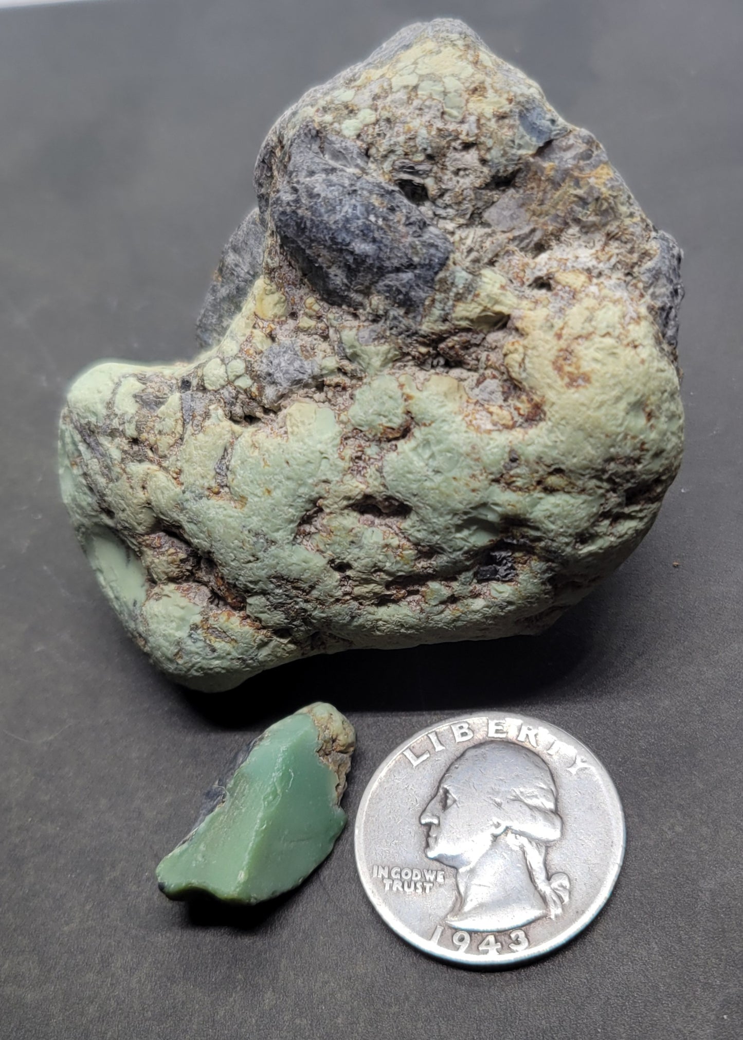 Frog Blossom Variscite Rough for Cabbing