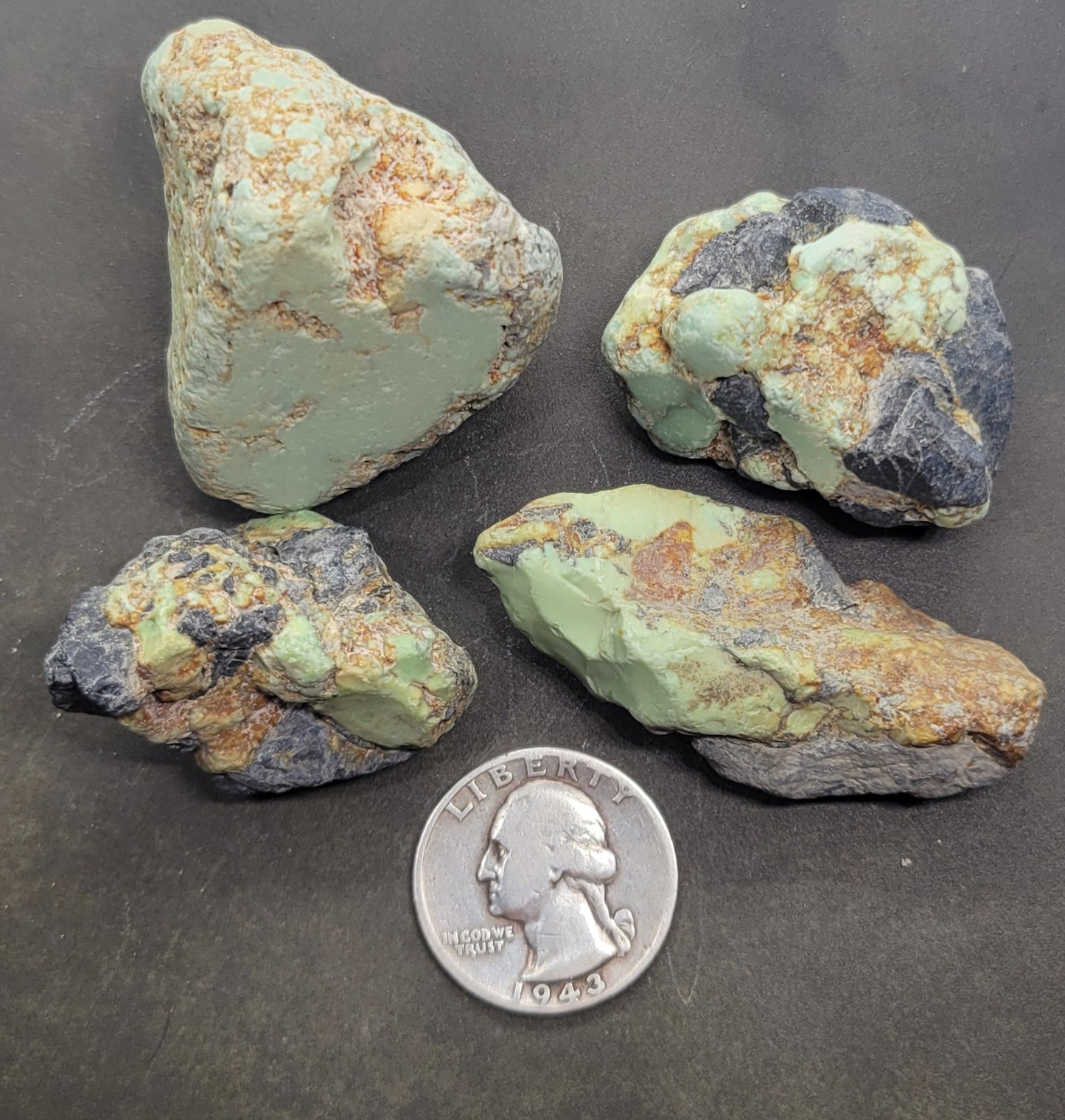 Frog Blossom Variscite Rough for Cabbing