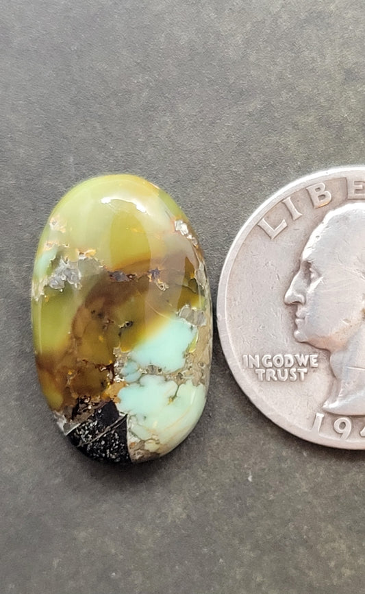 Frog Blossom Variscite Cabochon