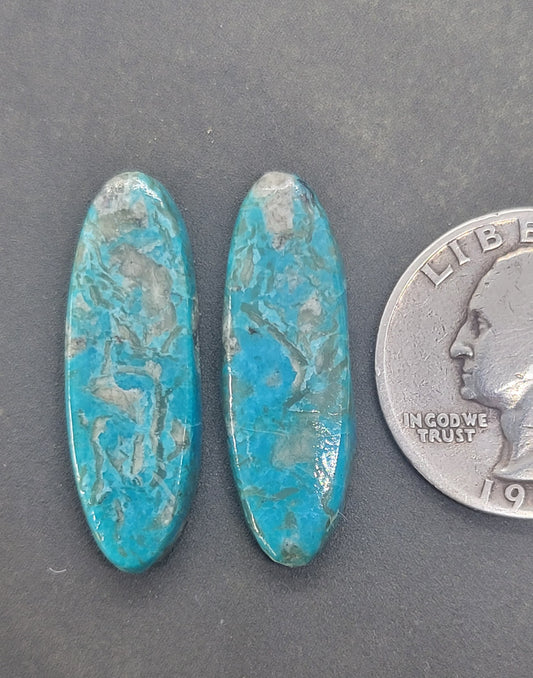 Ithaca Peak Turquoise Cabochon set