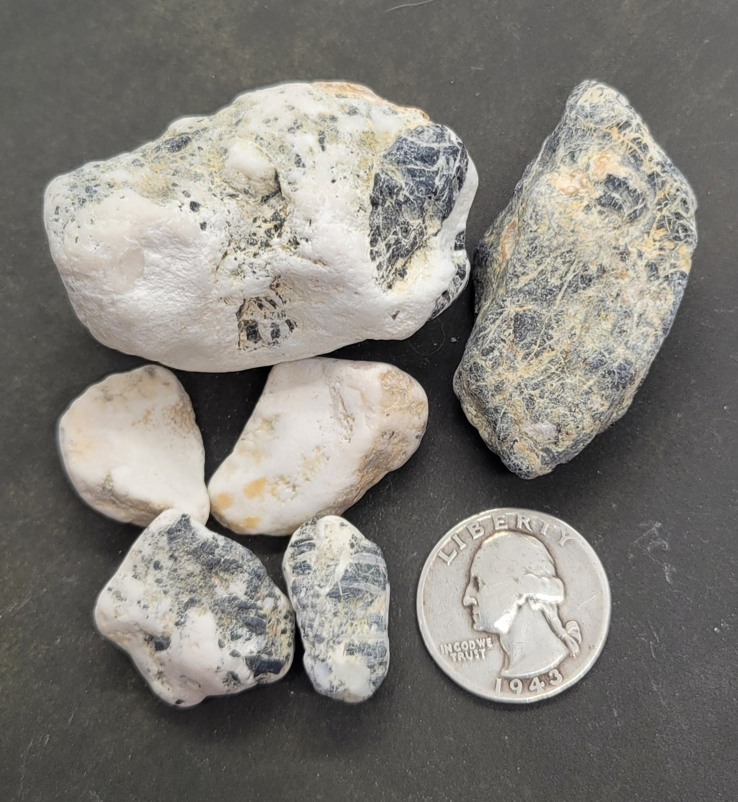 White Buffalo Variscite Rough for Cabbing 1 pound