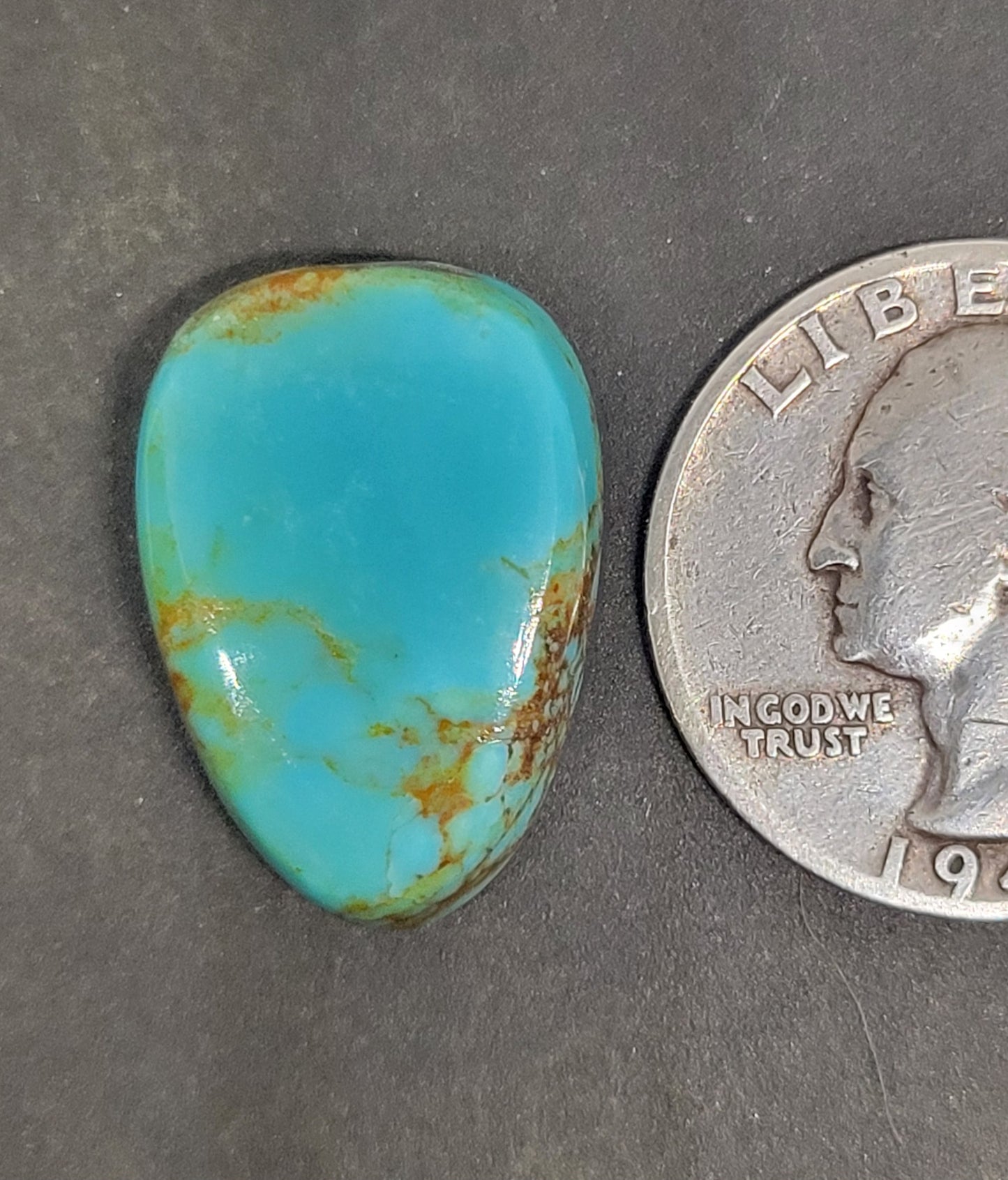 Number 8 Mine Turquoise Cabochon