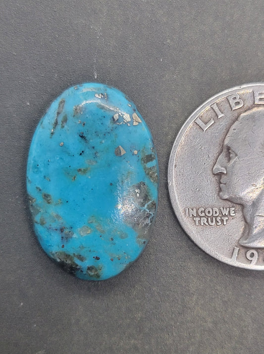 Smokey Kingman Turquoise Cabochon