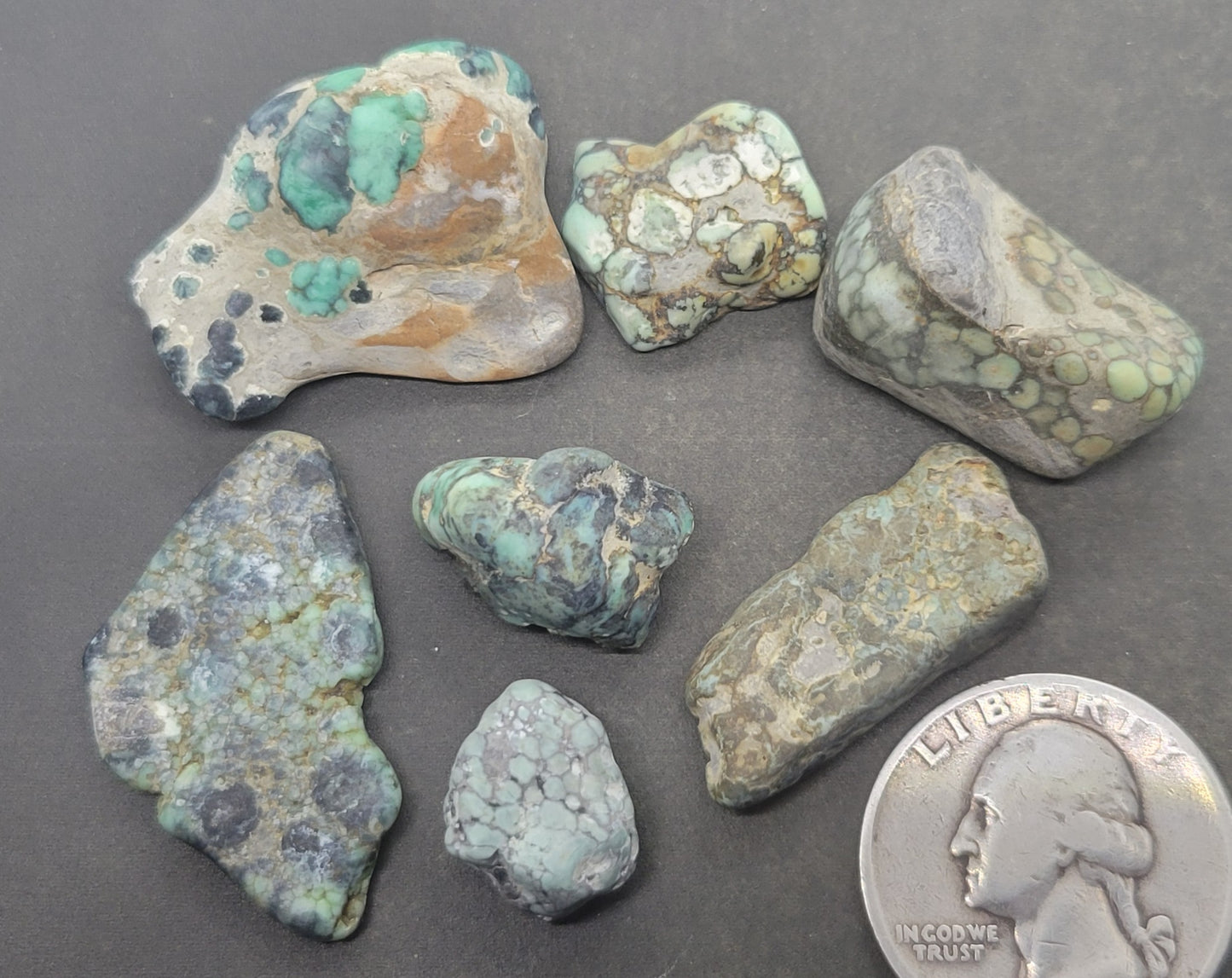 Blue Boy Variscite/Turquoise High Grade rough for cabbing - Nevada Variscite - 50 gram lots