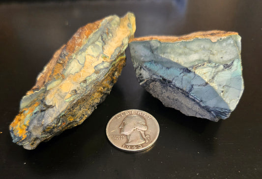 Mystic Sage Turquoise/Variscite- rough for cabbing - Nevada Turquoise - 185 gram lot