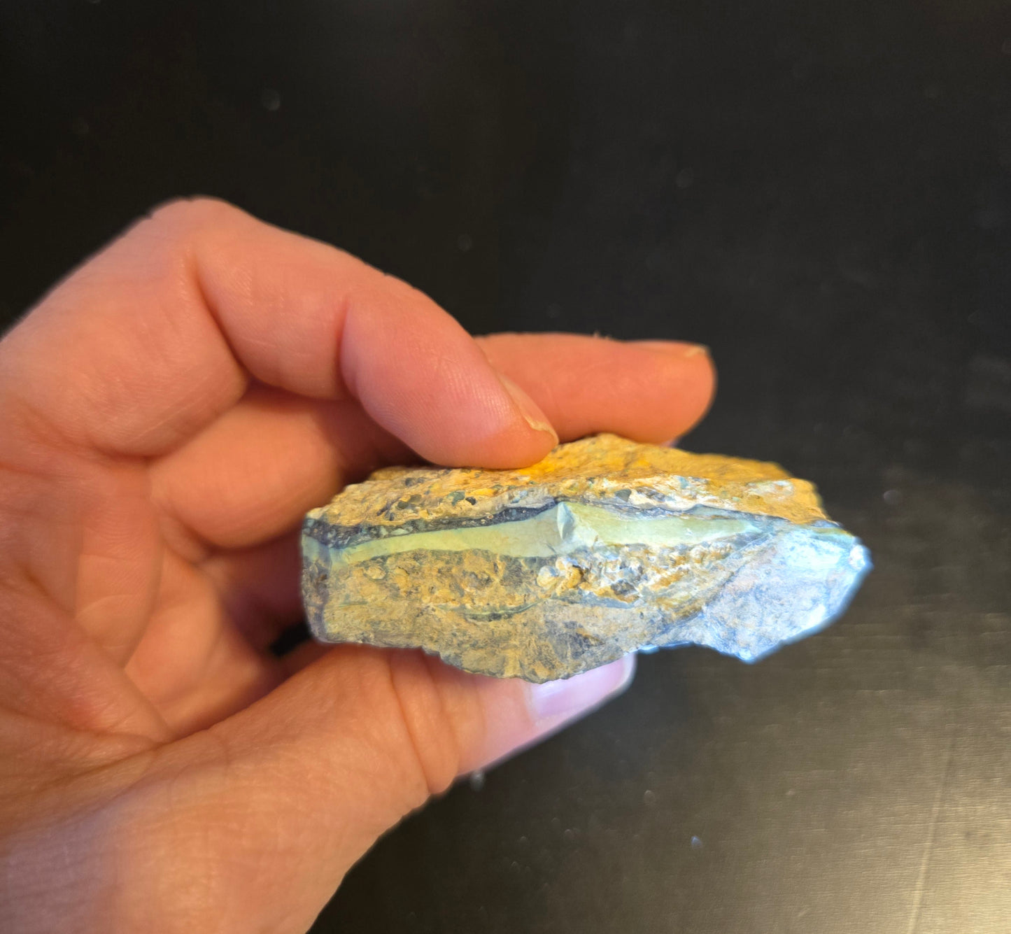 Mystic Sage Turquoise/Variscite- rough for cabbing - Nevada Turquoise - 68 gram lot