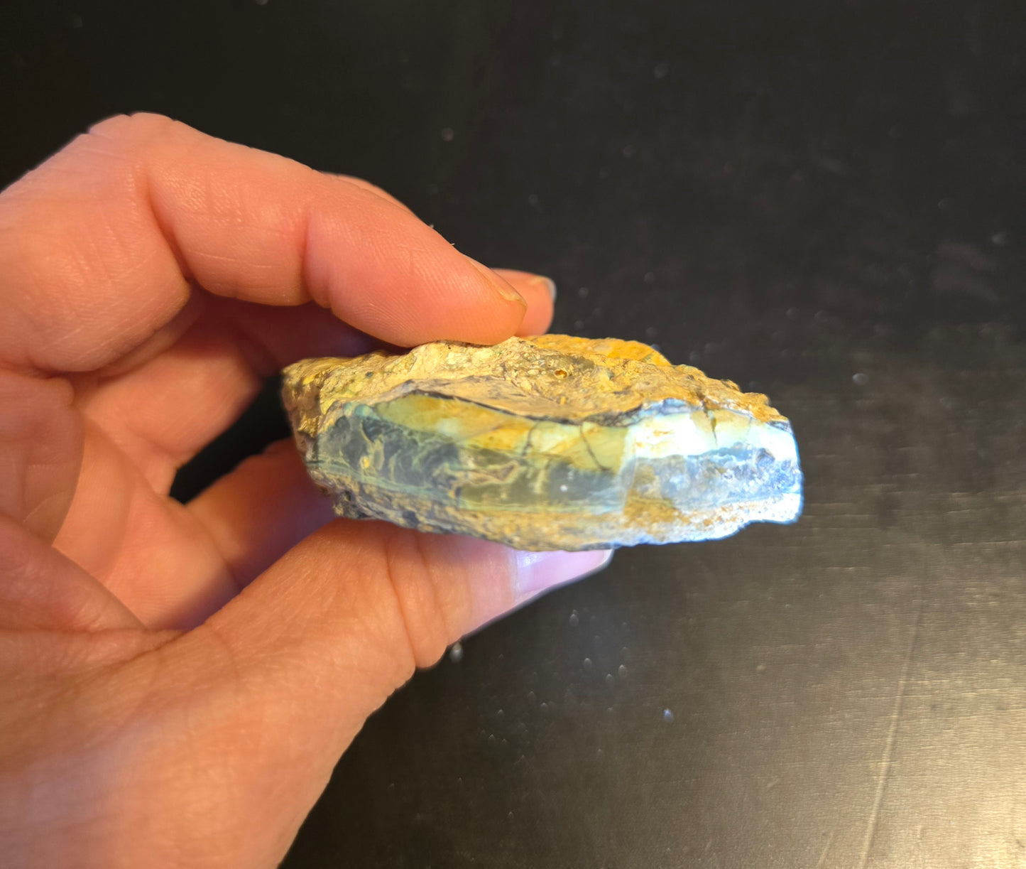 Mystic Sage Turquoise/Variscite- rough for cabbing - Nevada Turquoise - 68 gram lot