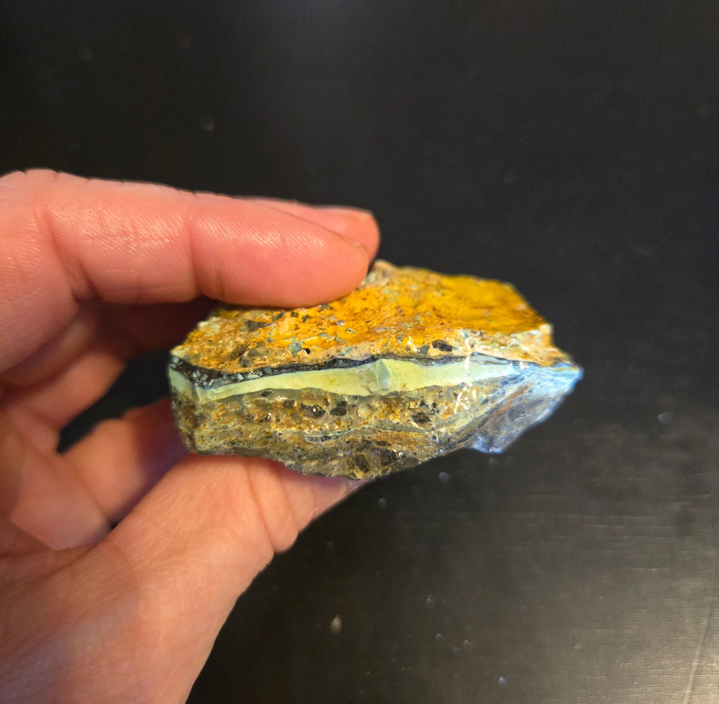 Mystic Sage Turquoise/Variscite- rough for cabbing - Nevada Turquoise - 68 gram lot