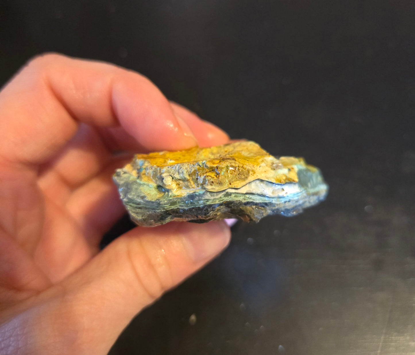 Mystic Sage Turquoise/Variscite- rough for cabbing - Nevada Turquoise - 68 gram lot