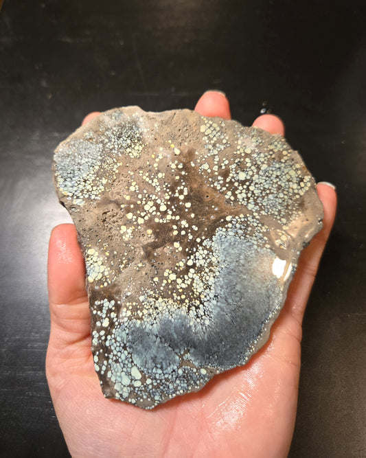 Desert Bloom Variscite/Turquoise slab for cabbing - Nevada Variscite - 183 grams