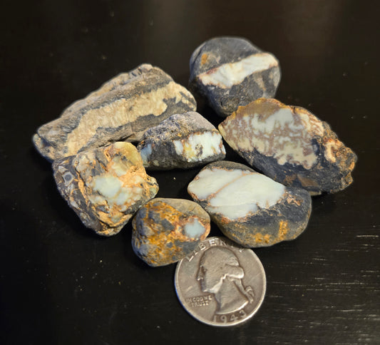 Aloe Variscite rough for cabbing - 112 grams lot 4