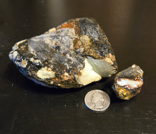 Aloe Variscite rough for cabbing - 448 grams