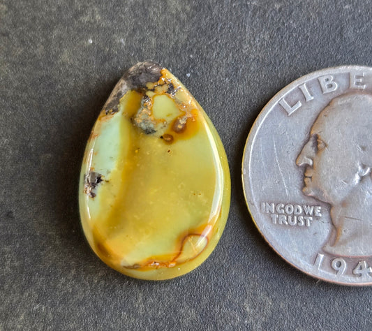 Frog Blossom Variscite Cabochon