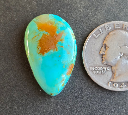 Kingman Mine Hardy Pit Turquoise Cabochon