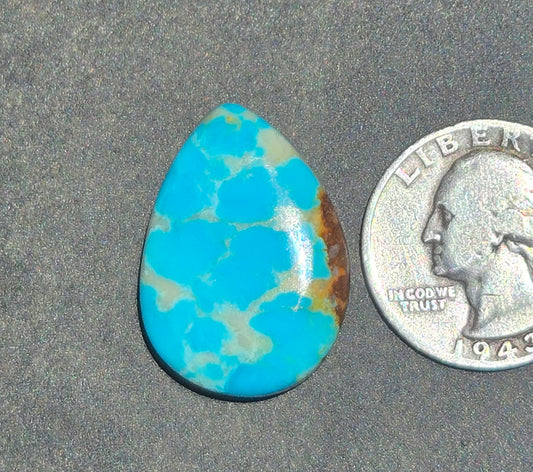 AAA Kingman Hardy Pit Turquoise Cabochon