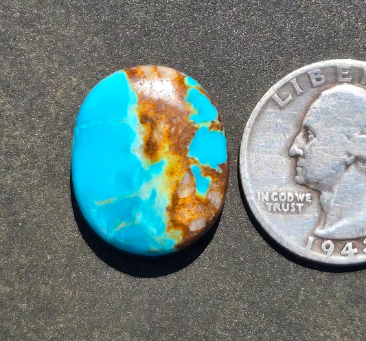 Kingman Mine Hardy Pit Turquoise Cabochon