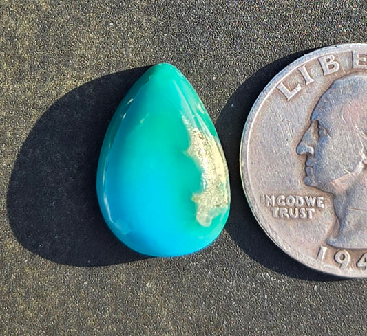 AAA Kingman Polychrome Hardy Pit Turquoise Cabochon