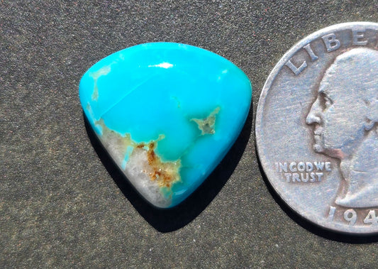 AAA Kingman Polychrome Hardy Pit Turquoise Cabochon