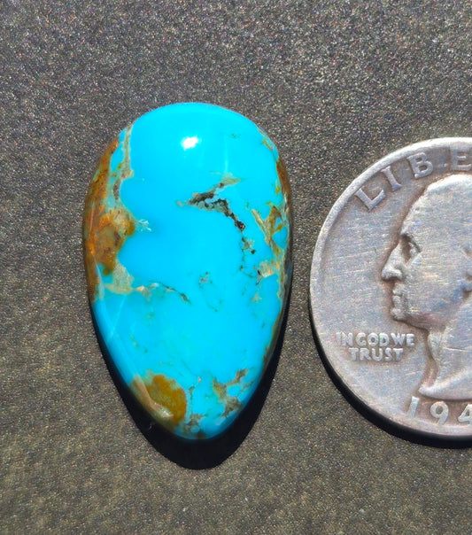 Kingman Mine Hardy Pit Turquoise Cabochon