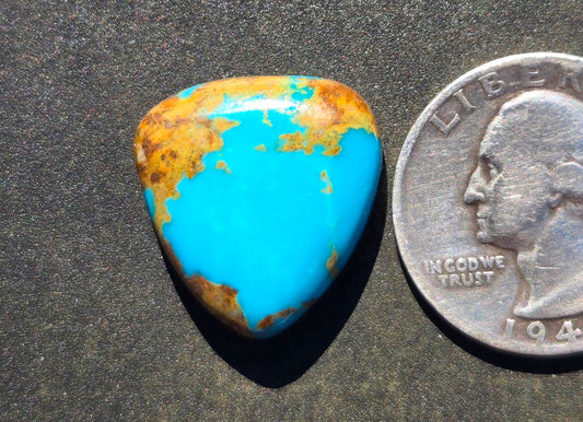 AAA Kingman Blue Hardy Pit Turquoise Cabochon
