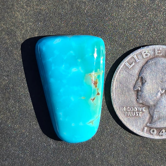 AAA Kingman Polychrome Hardy Pit Turquoise Cabochon