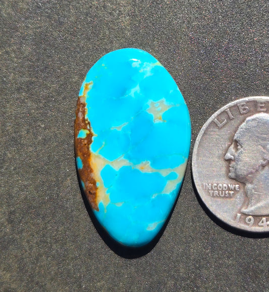 AAA Kingman Hardy Pit Turquoise Cabochon