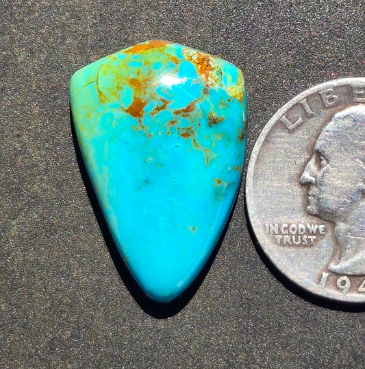 AAA Kingman Polychrome Hardy Pit Turquoise Cabochon