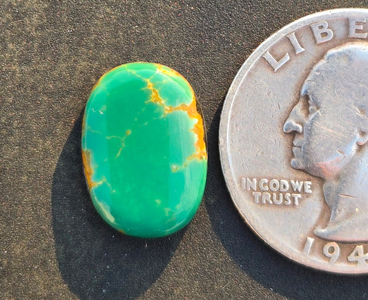 AAA Kingman Green Hardy Pit Turquoise Cabochon