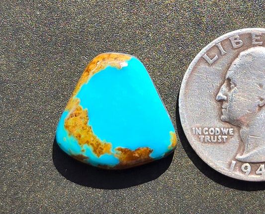 AAA Kingman Polychrome Hardy Pit Turquoise Cabochon