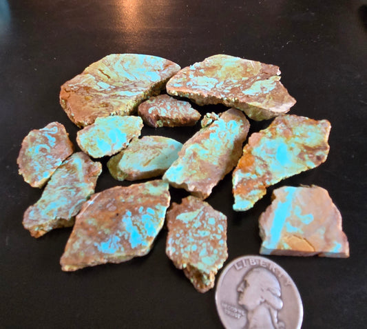 Patagonia Turquoise slabs for cabbing - 100 grams