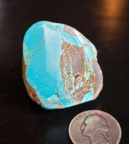 Number 8 Mine Turquoise rough for cabbing - 89 gram lot
