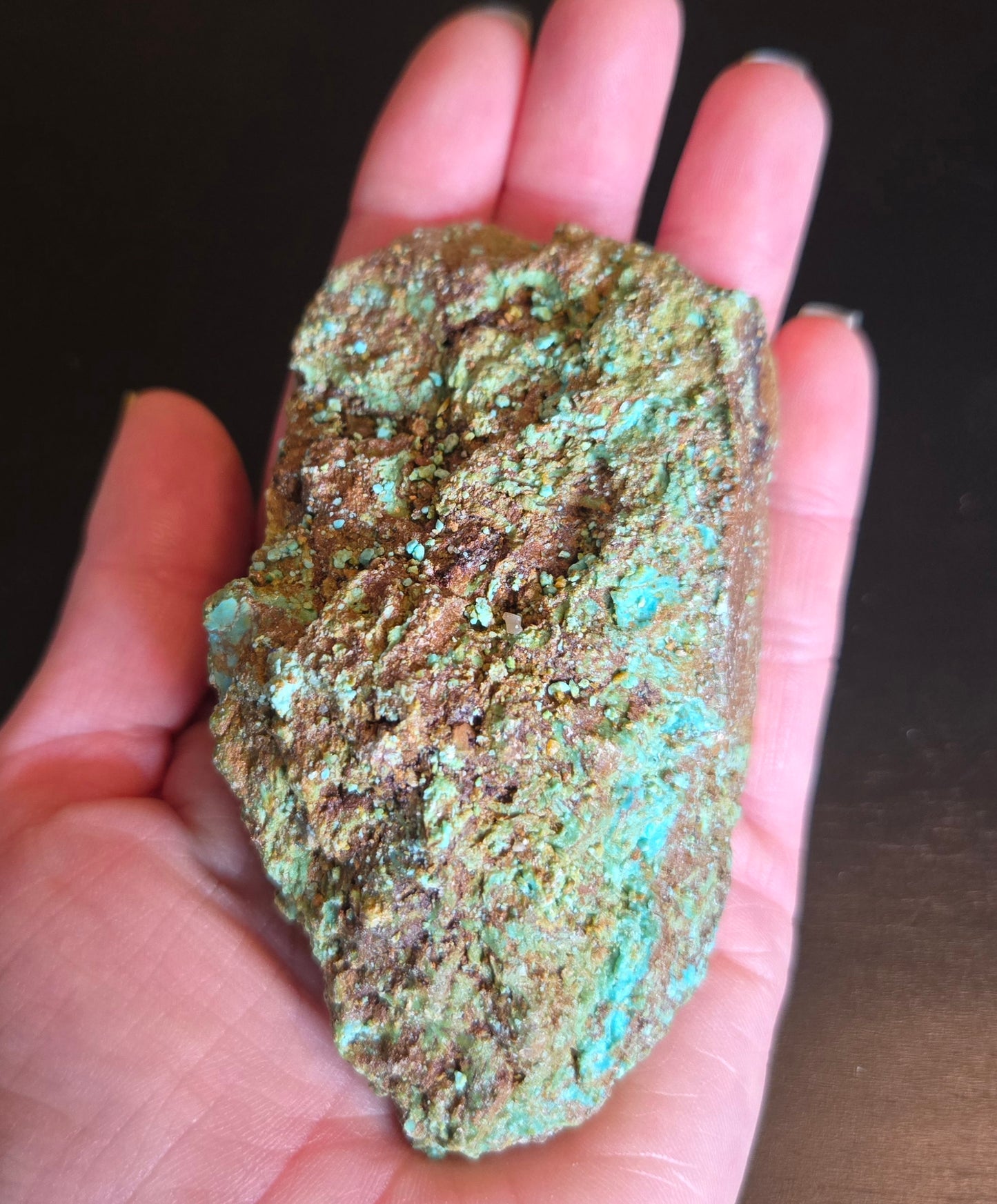 Patagonia Turquoise rough for cabbing - 448 grams