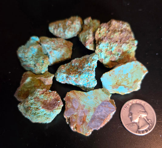 Patagonia Turquoise rough for cabbing - 100 grams lot 2