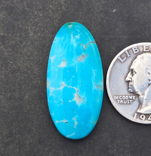 AAA Kingman High Blue Hardy Pit Turquoise Cabochon