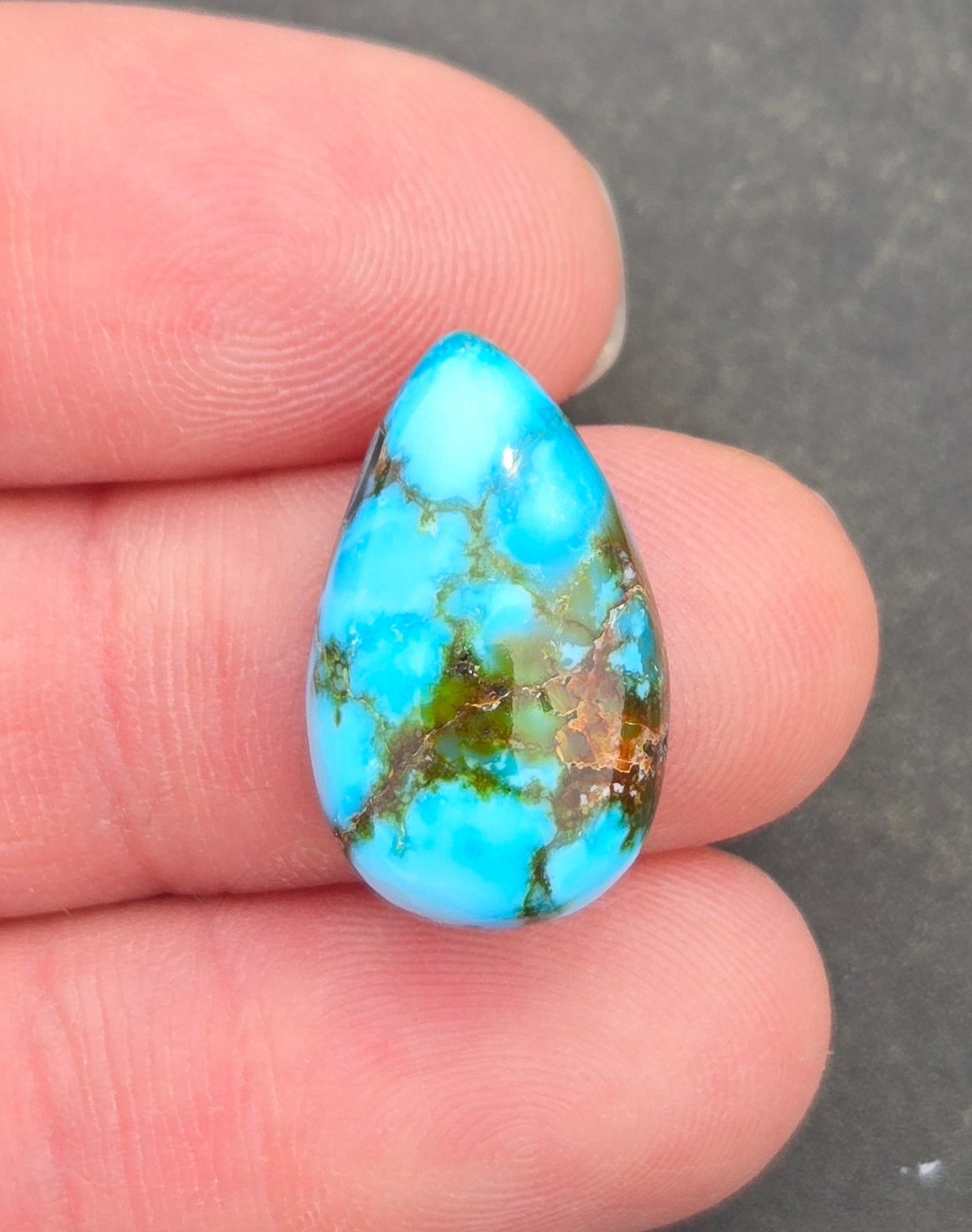 AAA High Blue Kingman Turquoise Cabochon