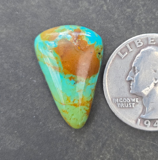 Kingman Mine Hardy Pit Turquoise Cabochon