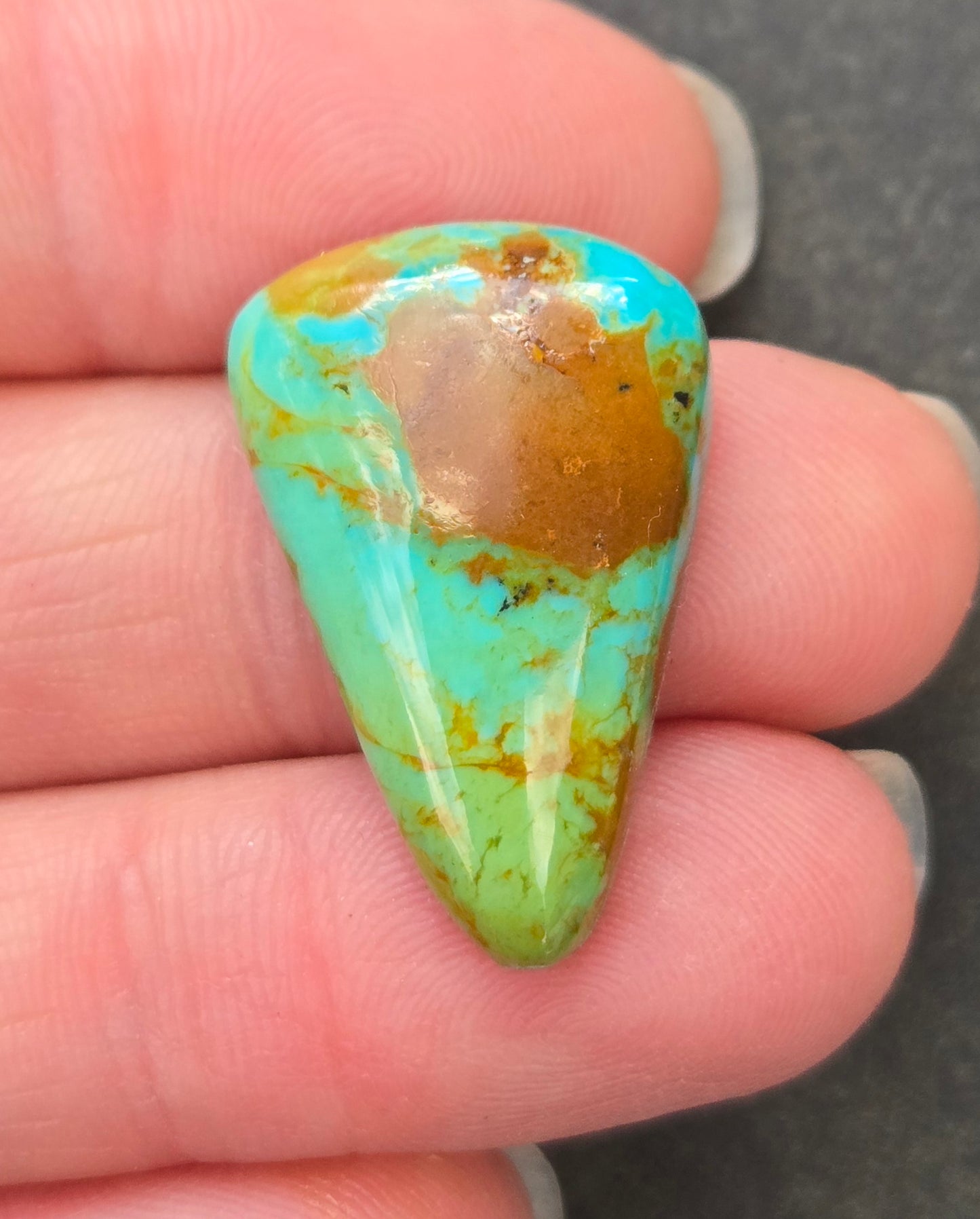 Kingman Mine Hardy Pit Turquoise Cabochon