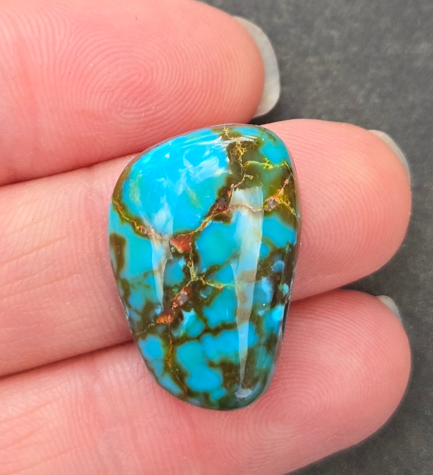 AAA High Blue Kingman Turquoise Cabochon