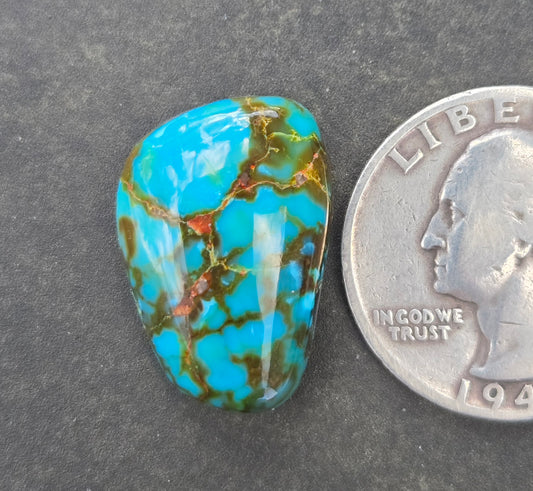 AAA High Blue Kingman Turquoise Cabochon
